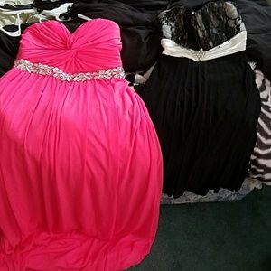 Two prom dresses